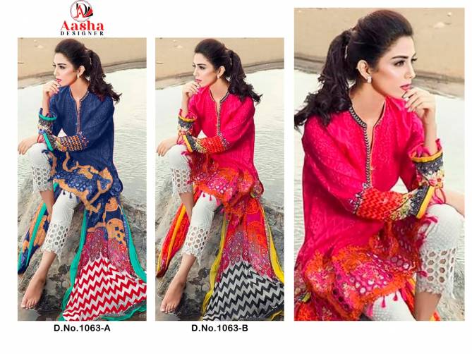 Maria B Vol 1 By Aasha Cotton Printed Pakistani Salwar Suits Wholesale Price In Surat

